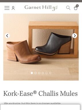 Kork-ease chunky Challis Leather Mule brand new size 7